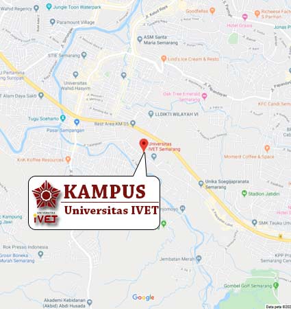 Peta Lokasi Universitas IVET Semarang Nomor